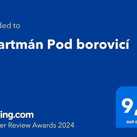 Apartman Pod Borovici Kovalovice Bagian luar foto