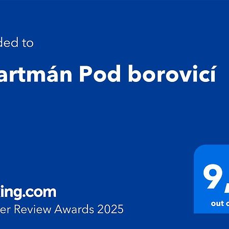 Apartman Pod Borovici Kovalovice Bagian luar foto